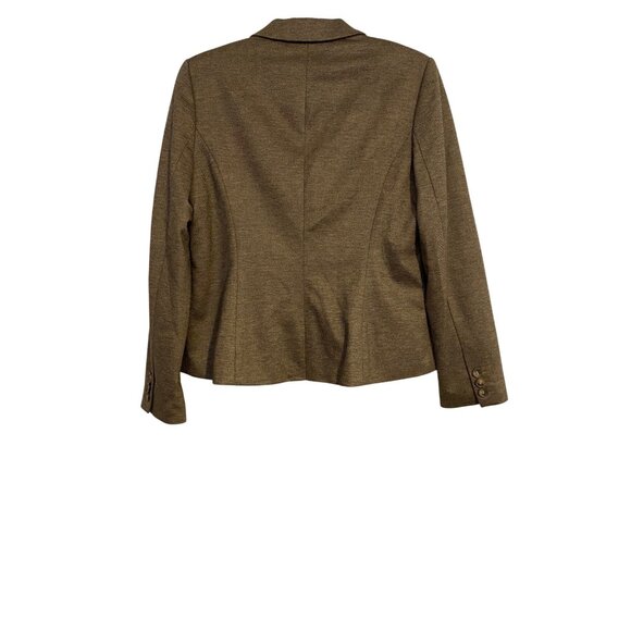 The Limited Blazer Womens L Brown Jacket Button Pockets Y2K Tweed Lined Preppy - Picture 2 of 14